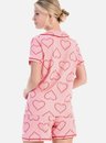 06 pijama feminino americano rosa coracao bela notte