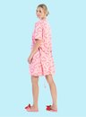 04 robe feminino rosa coracao bela notte