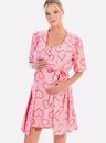 05 robe feminino rosa coracao bela notte