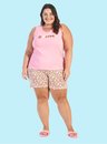 03 pijama feminino plus size docura animal print bela notte
