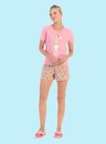 03 pijama feminino animal print girafa bela notte