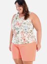 01 pijama feminino plus size regata borboletas bela notte