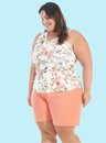 02 pijama feminino plus size regata borboletas bela notte