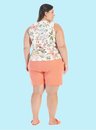 04 pijama feminino plus size regata borboletas bela notte
