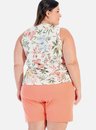05 pijama feminino plus size regata borboletas bela notte