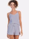 01 pijama feminino curto alcinha lilas bela notte