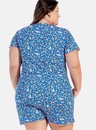 02 pijama feminino plus size azul bela notte
