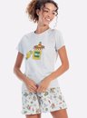 01 pijama feminino adulto familia abacate mescla bela notte