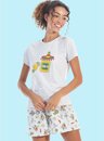 02 pijama feminino adulto familia abacate mescla bela notte