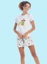 03 pijama feminino adulto familia abacate mescla bela notte