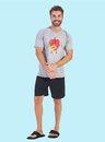 pijama adulto masculino pimentao mescla bela notte 3