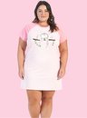 03 camisola plus size rose bicho preguica bela notte