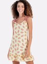 01 camisola alcinha amarela frutas bela notte