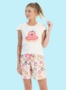 03 pijama feminino adulto donuts off white bela notte