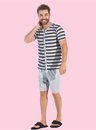 pijama curto plus size adulto masculino aberto bela notte 4