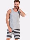 07 pijama masculino adulto curto regata bela notte