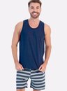 09 pijama masculino adulto curto regata bela notte