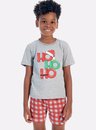 01 pijama masculino infantil mescla natal ho ho ho bela notte