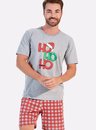 01 pijama masculino adulto mescla natal ho ho ho bela notte