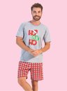 03 pijama masculino adulto mescla natal ho ho ho bela notte