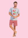 04 pijama masculino adulto mescla natal ho ho ho bela notte