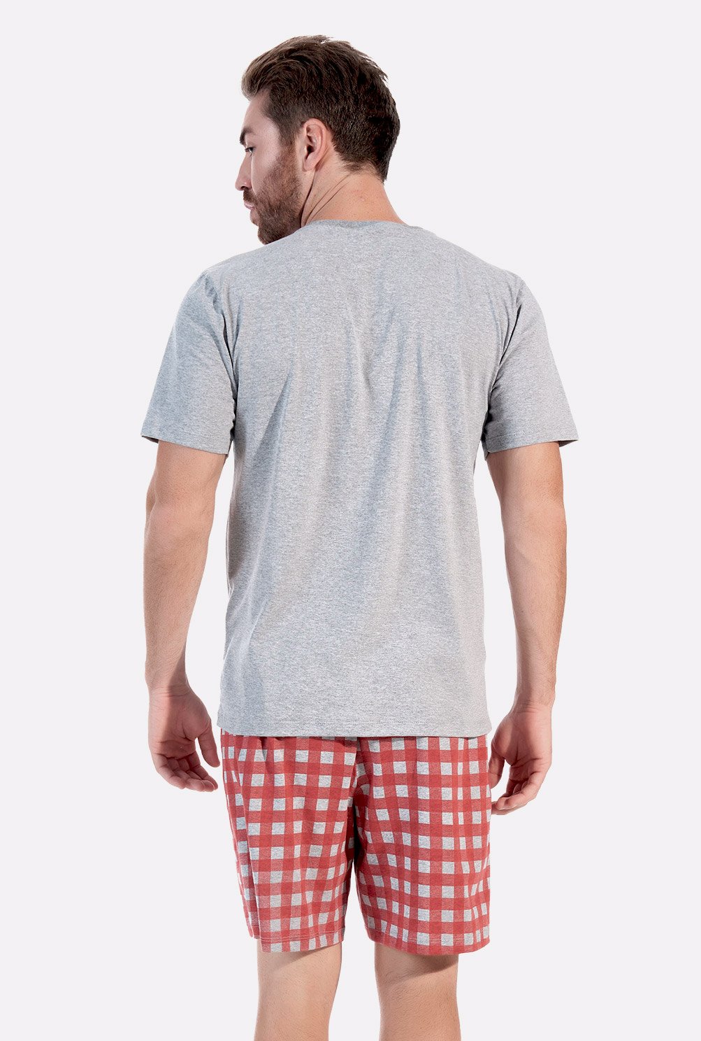 60 Second Makeover Limited - Pijama Para Hombre, Diseño De Tartán, Rojo, M