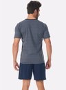 02 pijama masculino curto adulto listrado bela notte