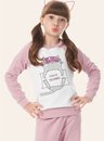 01 pijama infantil feminino moletinho rosa gatinho bela notte
