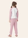 02 pijama infantil feminino moletinho rosa gatinho bela notte
