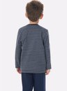 01 pijama infantil masculino marinho listrado bela notte