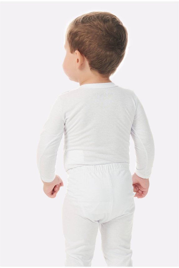 01 conjunto bebe unissex body e calca bela notte branco