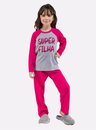02 pijama infantil feminino super filha bela notte