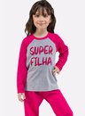 04 pijama infantil feminino super filha bela notte