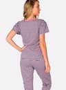 02 pijama feminino capri adulto marinho listrado bela notte