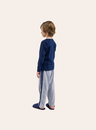01 pijama infantil masculino com bolso bela notte