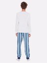 01 pijama masculino juvenil familia flanela winter time off white bela notte