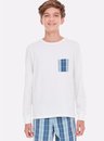 04 pijama masculino juvenil familia flanela winter time off white bela notte