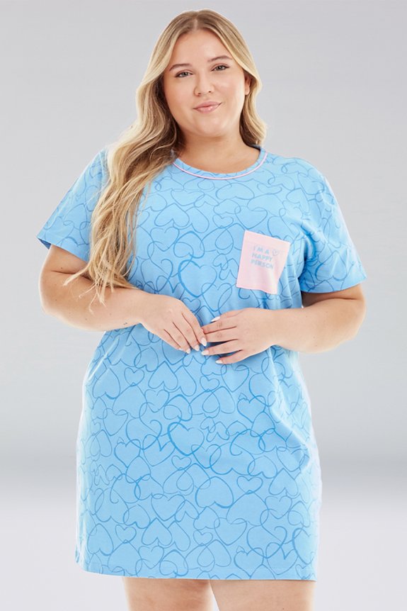 03 camisola feminino adulto curto coracao bela notte