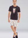 03 pijama masculino adulto curto pipoca bela notte