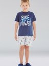 01 pijama masculino juvenil curto biker bela notte