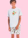 04 pijama masculino juvenil familia abacate mescla bela notte