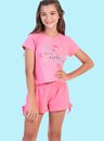 06 pijama feminino juvenil doce verao pink bela notte