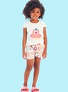 11 pijama feminino infantil donuts off white bela notte
