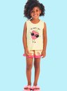 11 pijama feminino infantil frutas amarelo bela notte