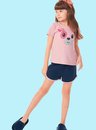 05 pijama infantil feminino rosa familia dog bela notte
