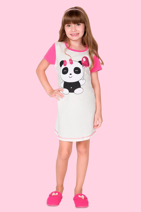 09 camisola infantil off white panda bela notte