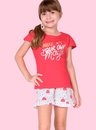 08 pijama infantil feminino magic vermelho bela notte