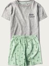 01 pijama masculino infantil curto boa sorte bela notte