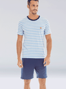 01 pijama masculino adulto curto listra bela notte