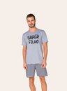 02 pijama masculino adulto super filho bela notte